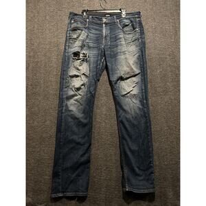 Hudson Men’s Byron 5 pocket Straight leg Blue‎ jeans 36x33 RN# 107906 CA#00635